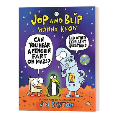 英文原版 Jop and Blip Wanna Know 1 Can You Hear a Penguin Fart on Mars 在火星上能听见企鹅放屁吗 英文版 进口英语原版书籍