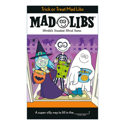 Trick or Treat Mad Libs 不给糖果就捣蛋 万圣节主题 疯狂填词游戏进口原版英文书籍