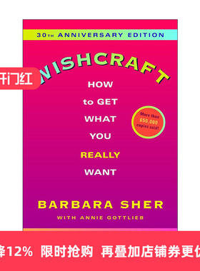 英文原版 Wishcraft 许愿 如何得到你真正想要的 自我提升指南 Barbara Sher 英文版 进口英语原版书籍