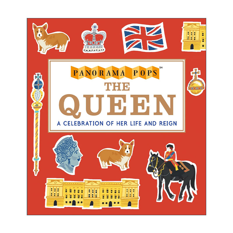 英文原版 The Queen Panorama Pops 全景立体书 英国女王伊丽莎白二世 精装 英文版 进口英语原版书籍