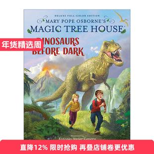 英文原版 Magic Tree House Deluxe Edition Dinosaurs Before Dark 神奇树屋 恐龙谷大冒险 恐龙谷历险记 精装豪华版 英文版