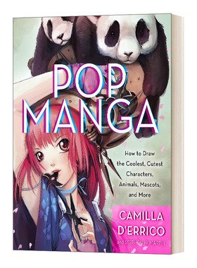 英文原版 Pop Manga How to Draw the Coolest Cutest Characters 流行漫画 教你如何绘制动漫角色动物与吉祥物 英文版 进口英语书
