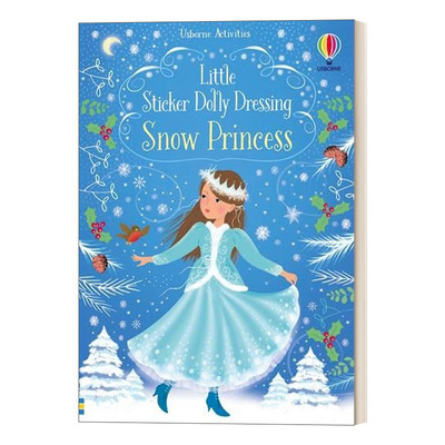 英文原版 Little Sticker Dolly Dressing Snow Princess 多莉贴纸 白雪公主 英文版 进口英语原版书籍