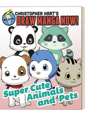 英文原版 Supercute Animals and Pets 超级可爱的动物和宠物 漫画绘画技巧指南 英文版 进口英语原版书籍