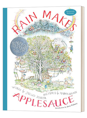 英文原版 Rain Makes Applesauce 雨做成了苹果酱 精装 1964纽约时报绘本 1965凯迪克银奖 英文版 进口英语原版书籍