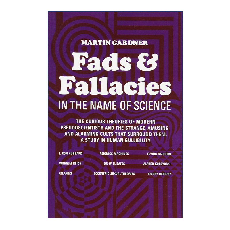 英文原版 Fads and Fallacies in the Name of Science西方伪科学种种 Martin Gardner英文版进口英语原版书籍