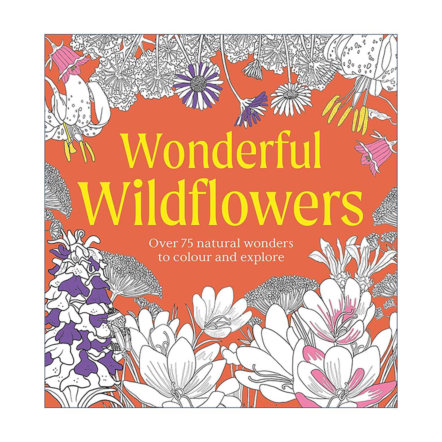 英文原版 DK Wonderful Wildflowers Colouring Book 缤纷野花涂色书 探索75种自然奇观 Natural Wonders 英文版 进口英语原版书籍