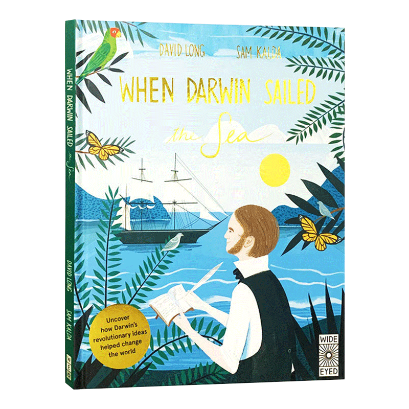 英文原版 When Darwin Sailed the Sea 当达尔文远航 进化论生物启蒙 英文版 进口英语原版书籍