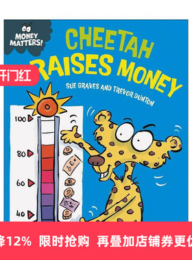 英文原版 Money Matters Cheetah Raises Money 钱的问题 猎豹筹集资金 儿童财商教育科普绘本 英文版 进口英语原版书籍