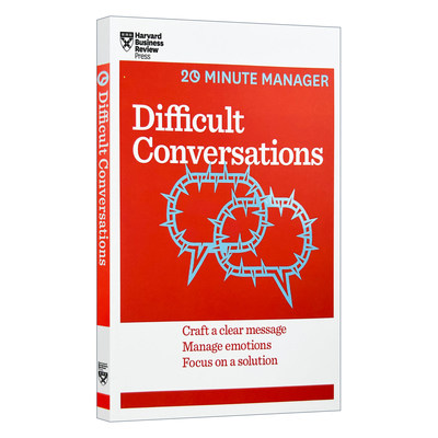 Difficult Conversations 哈佛商业评论20分钟经纪人系列进口原版英文书籍