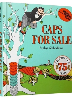 Caps for Sale 卖帽子 纸板书 Esphyr Slobodkina 吴敏兰推荐进口原版英文书籍