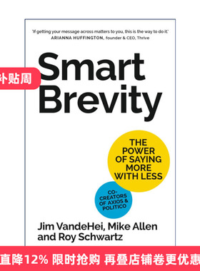 英文原版 Smart Brevity 智能简洁 事半功倍的力量 精装 英文版 进口英语原版书籍