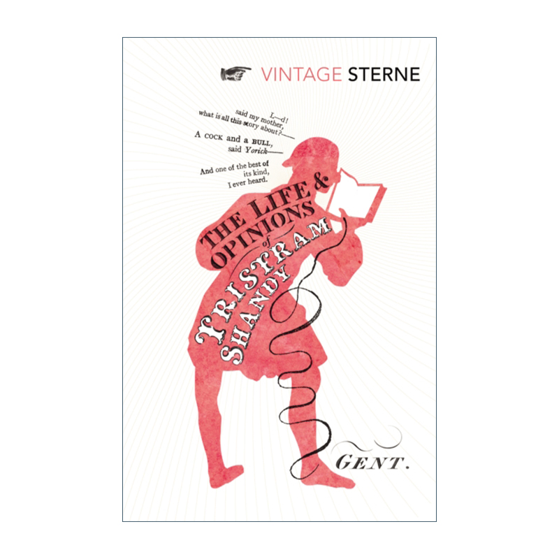 英文原版 The Life and Opinions of Tristram Shandy Gentleman 项狄传 劳伦斯·斯特恩 Vintage经典系列 进口英语原版书籍