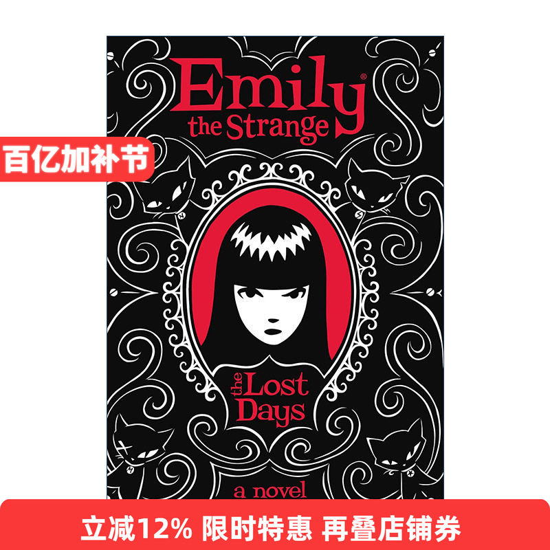 英文原版 Emily the Strange Lost Days 怪异的艾米莉4 失去的日子 美国经典漫画人物小说 儿童章节书 精装 进口英语原版书籍