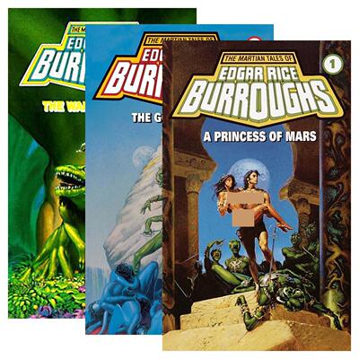 英文原版 Barsoom系列3册 科幻小说 火星众神 火星公主 火星战神 埃德加·赖斯·巴勒斯 英文版 进口英语原版书籍