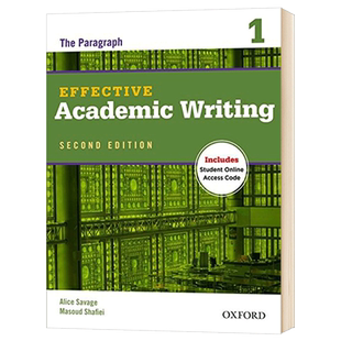 牛津学术英语写作教材1 Oxford Effective Academic Writing1 英文原版 英文版 进口原版英语书籍 OUP Oxford