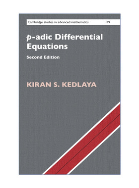 英文原版 p-adic Differential Equations p-adic微分方程 剑桥高等数学研究系列 精装 英文版 进口英语原版书籍