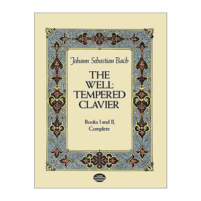英文原版 The Well-Tempered Clavier 平均律键盘曲集 1与2册完整合集 巴赫 英文版 进口英语原版书籍
