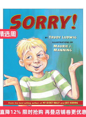 英文原版 Sorry 对不起 儿童章节桥梁书 欺负 看不见的男孩 隐形男孩作者Trudy Ludwig 精装 英文版 进口英语原版书籍
