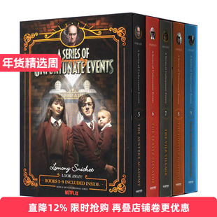 英文原版 A Series of Unfortunate Events #5-9 波特莱尔大冒险 雷蒙斯尼奇的不幸历险套装5-9册 英文版 进口英语原版书籍