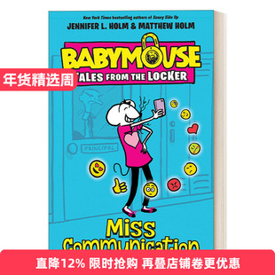 英文原版 Miss Communication Babymouse Tales from the Locker 02 储物柜里的老鼠宝宝故事系列2 沟通不了 英文版 进口英语书籍