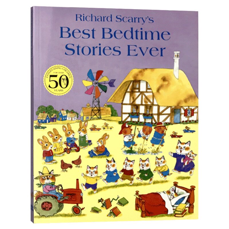 斯凯瑞睡前故事书 best bedtime stories ever 英文原版绘本 3-5岁