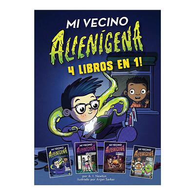 原版 Mi vecino alienígena 4 libros en 1 隔壁的外星人4合1 西班牙语版 进口原版书籍