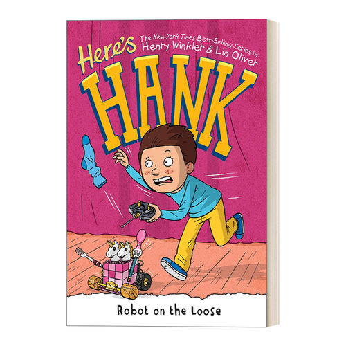 英文原版 Here's Hank Robot on the Loose #11这是汉克系列11 儿童成长主题章节桥梁故事书 阅读障碍 Scott Garrett 英文进口书