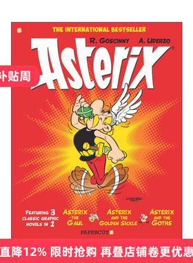 Asterix Omnibus #1 高卢英雄历险记1-3 合订本 卷一进口原版英文书籍