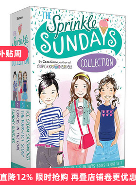 英文原版 The Sprinkle Sundays Collection 周末甜蜜日4册套装 儿童英文小说阅读章节书 闺蜜姐妹校园友情青春 英文版 进口英语