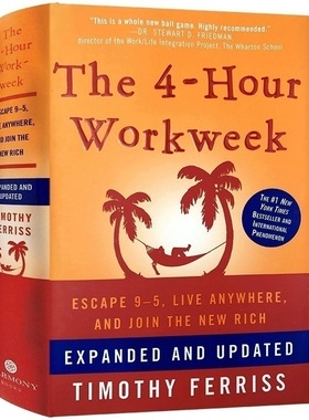每周工作四小时 The 4-Hour Workweek Timothy Ferriss 英文原版 管理类进口书 纽约畅销排行榜 蒂莫西代表作 Tools of Titans