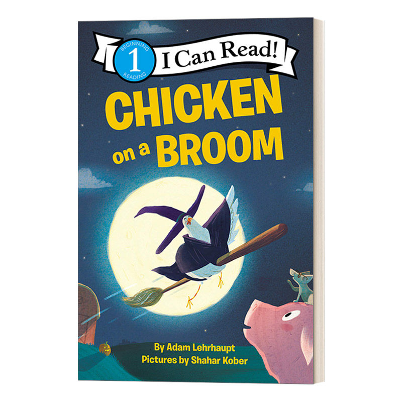 Chicken on a Broom 骑着扫把的鸡 I Can Read Level 1分级阅读进口原版英文书籍