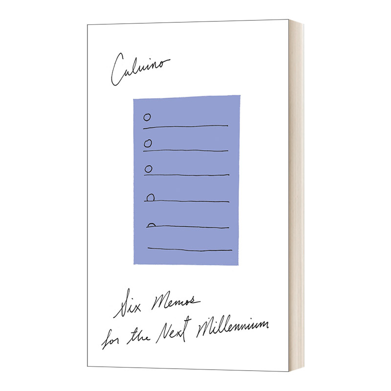 Six Memos for the Next Millennium 新千年文学备忘录 卡尔维诺进口原版英文书籍
