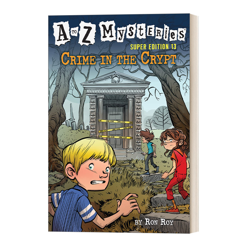 英文原版 Crime in the Crypt  A to Z Mysteries Super Edition #13 地穴中的犯罪 神秘案件特别版13 英文版 进口英语原版书籍