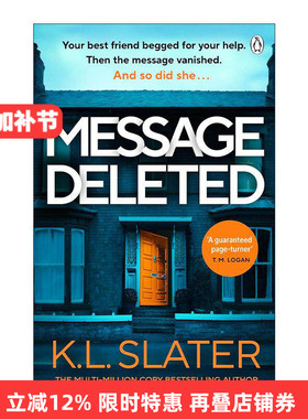 英文原版 Message Deleted 消失的短信 K. L. Slater 畅销悬疑惊悚小说 英文版 进口英语原版书籍