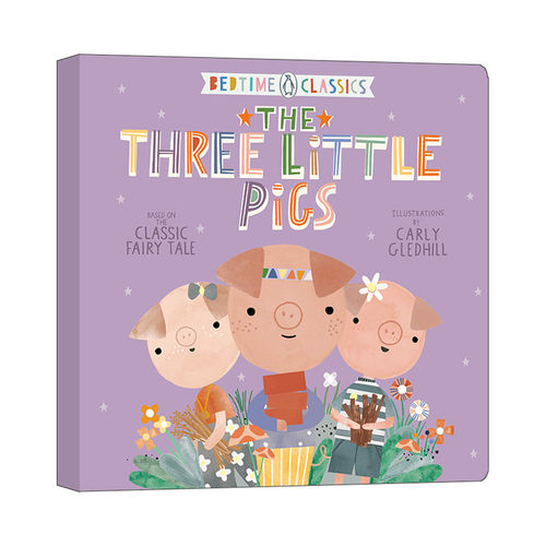 英文原版 The Three Little Pigs Penguin Bedtime Classics 企鹅经典睡前文学 三只小猪 童话故事 纸板书 英文版 进口英语书籍