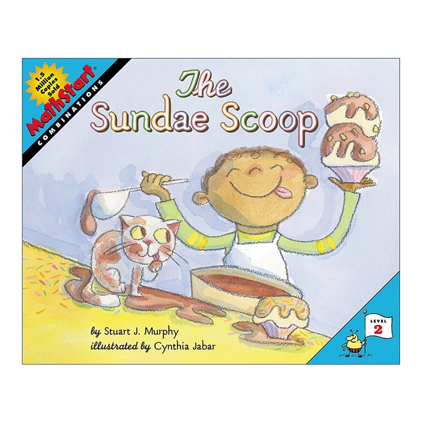 英文原版 Mathstart Level 2 The Sundae Scoop 数学启蒙绘本2级 英文版 进口英语原版书籍