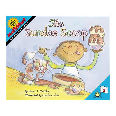 英文原版 Mathstart Level 2 The Sundae Scoop 数学启蒙绘本2级 英文版 进口英语原版书籍