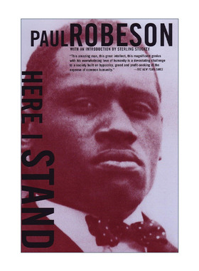 英文原版 Here I Stand 这是我的立场 Paul Leroy Robeson保罗·罗贝森自传 英文版 进口英语原版书籍