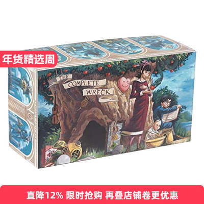 英文原版 Series of Unfortunate Events 波特莱尔大冒险13册全套 礼盒精装 雷蒙斯尼奇的不幸历险 青少年原版小说 英文版 进口书