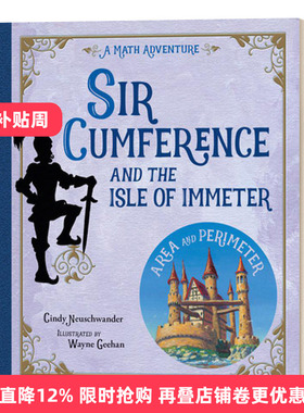 英文原版 Sir Cumference and the Isle of Immeter 圆周骑士与伊米特岛 数学大冒险 STEM 少儿课外阅读 绘本 英文版 进口英语书籍