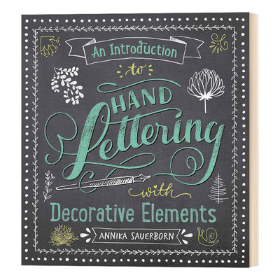 英文原版 An Introduction to Hand Lettering with Decorative Elements 手写装饰元素介绍 英文版