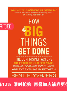 英文原版 How Big Things Get Done 怎样做成大事 世界知名大项目管理专家Bent Flyvbjerg傅以斌 英文版 进口英语原版书籍