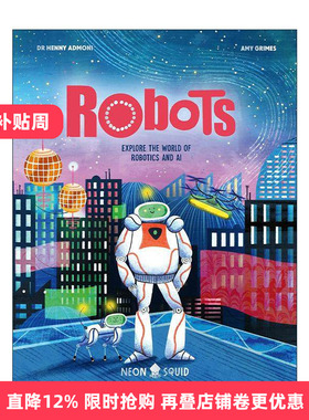 英文原版 Robots 机器人 探索机器人和人工智能的世界 儿童科学科普百科读物 全彩插图精装 Myth Busters系列 进口英语原版书籍