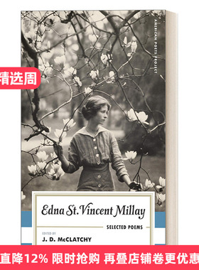 英文原版 Edna St. Vincent Millay Selected Poems 埃德娜·圣·文森特·米莱诗选 美国女诗人 精装美国文库 英文版 进口英语书籍