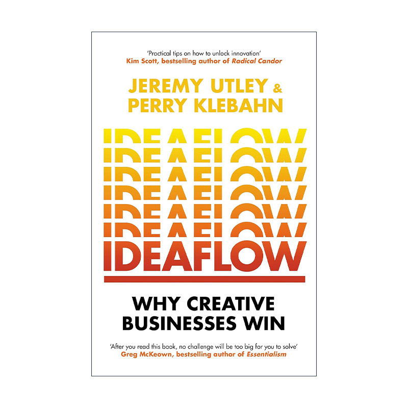 英文原版 Ideaflow 创意流程 唯一关键的商业准则 斯坦福大学杰里米·阿特利 佩里·克莱班 英文版 进口英语原版书籍