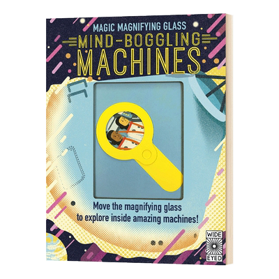英文原版 Magic Magnifying Glass Mind-Boggling Machines 魔法放大镜 令人难以置信的机器 英文版 进口英语原版书籍