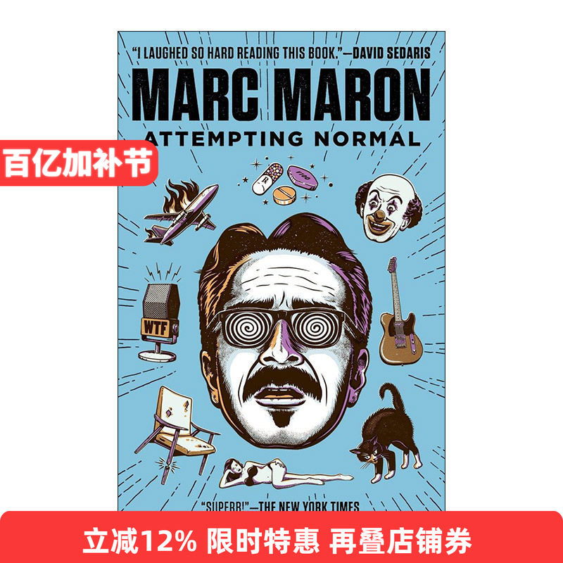 英文原版 Attempting Normal 尝试正常 脱口秀演员Marc Maron马克·马龙自传 英文版 进口英语原版书籍