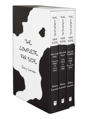 The Complete Far Side  远端漫画 3册全集盒装 黑色幽默 盖里拉森进口原版英文书籍