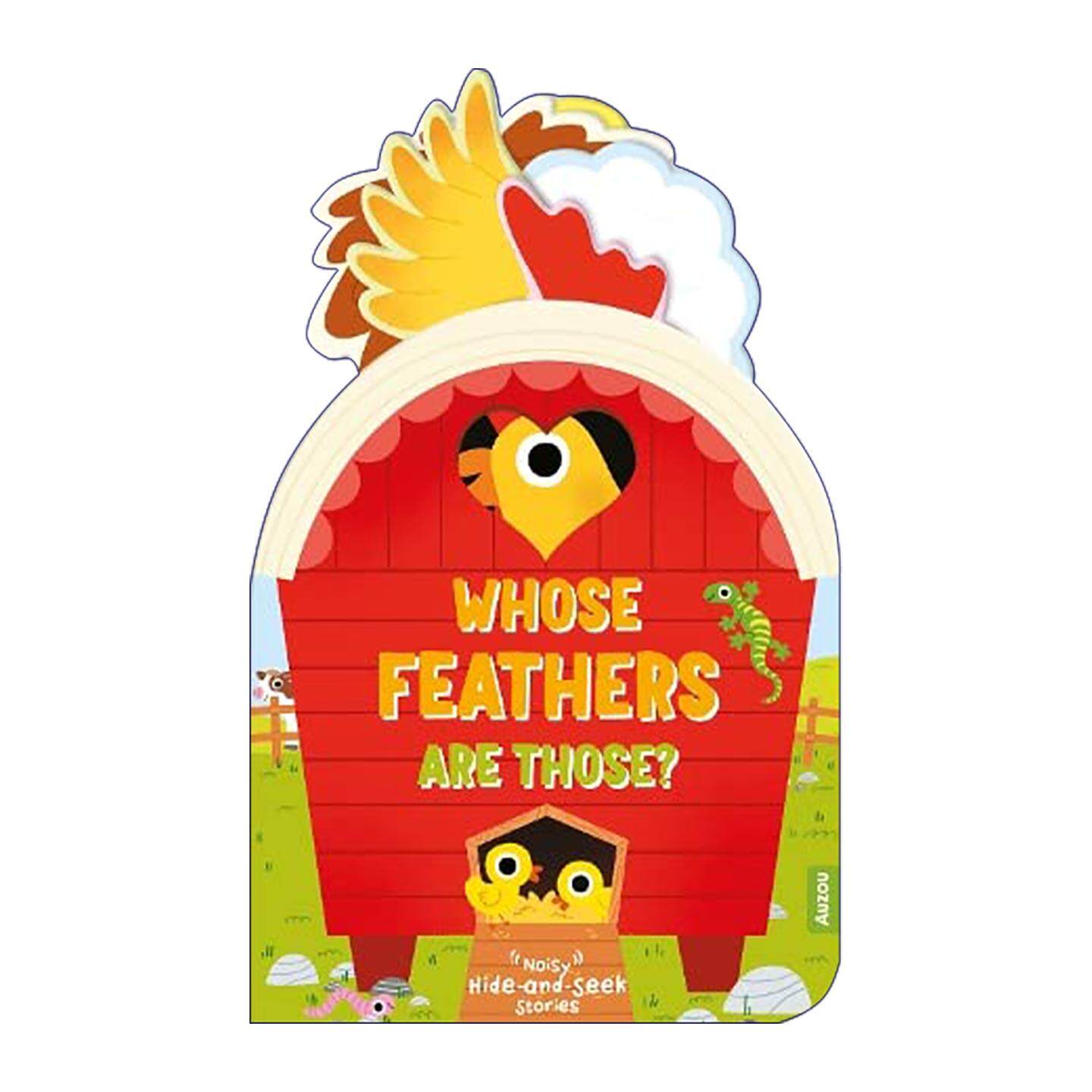 英文原版 Whose Feathers are those 这是谁的毛 匹配认知 异形纸板书 英文版 进口英语原版书籍图片